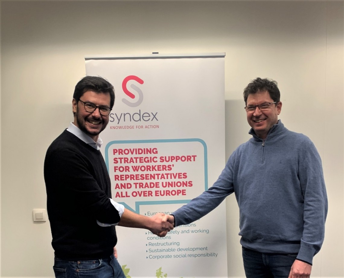 Fabien Couderc and Fabrice Warneck at Syndex Europe & International Office
