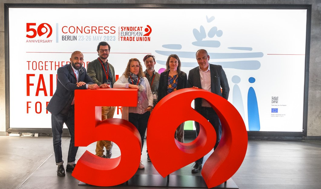 Syndex Team and Laurent Berger at ETUC 2023 Congress