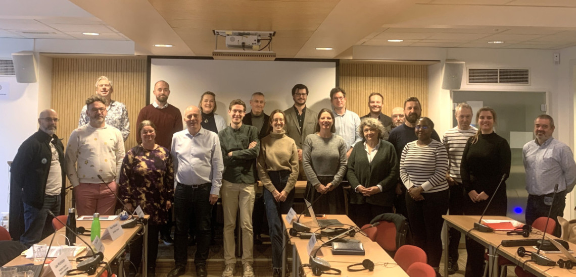 Brussels 24.11.2023 Syndex E&I, PLNA, LBBA, and workers representatives from France, Belgium, Luxemburg, Sweden and Ireland, 