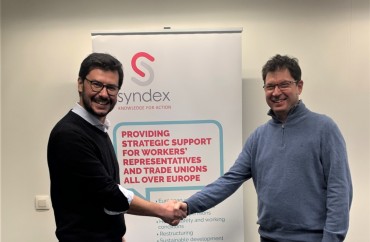Fabien Couderc and Fabrice Warneck at Syndex Europe & International Office